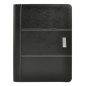 Preview: Edle Schreibmappe DIN A4 AVENTURA mit Taschenrechner in schwarz