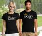 Preview: Party T-Shirt- Set für Paare - KING & QUEEN mit Wunschname