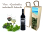 Preview: Wein- Flaschenbox / Geschenkbox aus Holz inkl. Wunschaufdruck
