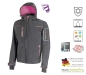 Preview: Softshell Jacke SPACE LADY Grey Fucsia